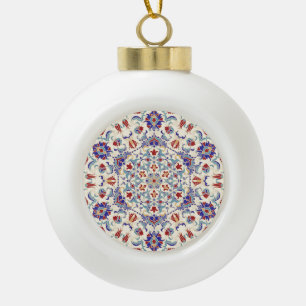 Mandala Beauty: Farbenfrohe Kulturmosaik Keramik Kugel-Ornament