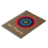 Mandala, benutzerdefinierter Name Spiralblock Notizblock (Linke Seite)