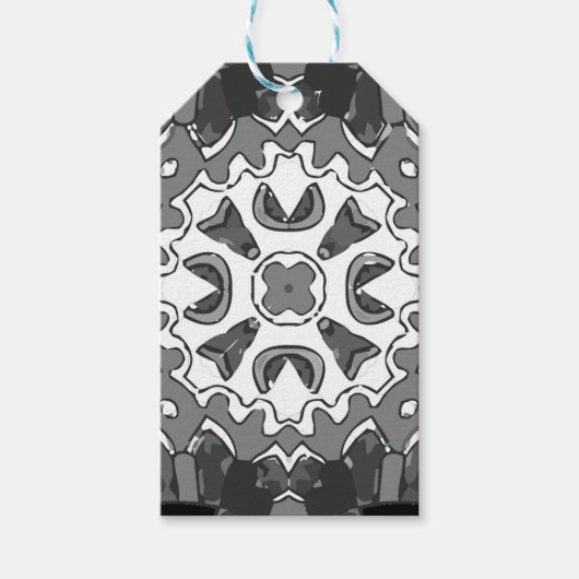Mandala beruhigende Farbseite Geschenkanhänger (Vorderseite)