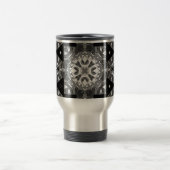 Mandala beruhigende Farbseite Reisebecher (Mittel)