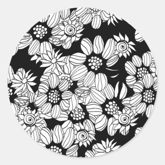 Mandala beruhigende Farbseite Runder Aufkleber (Vorderseite)
