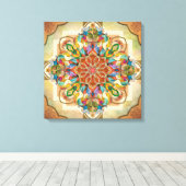 Mandala Birds Leinwanddruck (Insitu (Holzboden))