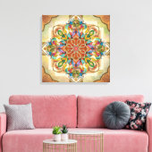 Mandala Birds Leinwanddruck (Insitu (Wohnzimmer))