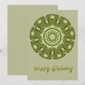 Mandala Birthday Flat Card (Vorne/Hinten)