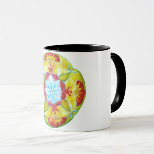 Mandala Black 325 ml Ringer-Tasse Tasse (VorderseiteRechts)