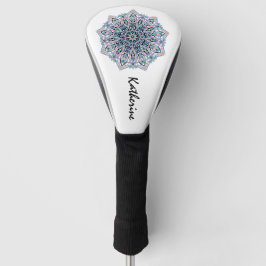 Mandala Blau Pink Grün Spirituell. Golf Headcover