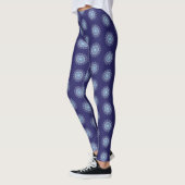 Mandala-blaue Leggings (Links)