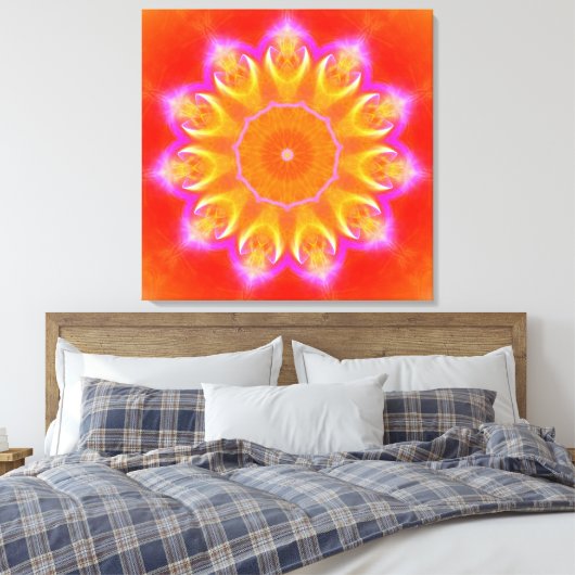 Mandala Bliss Leinwanddruck (Insitu (Schlafzimmer))