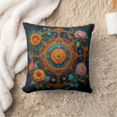 Mandala Bloom Pillow Kissen (Decke)
