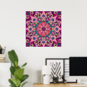 Mandala Bloom Poster (Heimbüro)