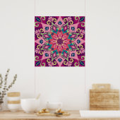 Mandala Bloom Poster (Küche)