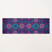 Mandala Bloom-Yogamatte – Lebendiges Blumenmuster Yogamatte (Vorderseite (Horizontal))