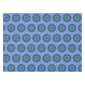 Mandala Blue Black Green Birthday Party Tischdecke (Vorderseite (Horizontal))