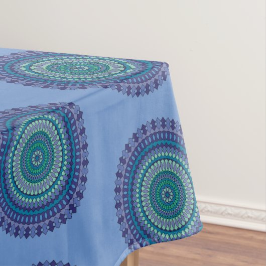 Mandala Blue Black Green Birthday Party Tischdecke (Beispiel)