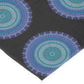 Mandala Blue Black Green Birthday Party Tischdecke (Schrägansicht)