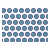 Mandala Blue Black Green Birthday Party Tischdecke (Vorderseite (Horizontal))