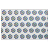Mandala Blue Combed Cotton (56" Breite) Stoff (Fat Quarter (45,7 x 55,9 cm))