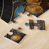 Mandala Blue Gold Puzzle (Seite)