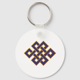 Mandala Blue Karma Buddhismus Eternal Knot Schlüsselanhänger