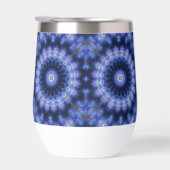 Mandala Blue Lila Pattern Monogram (Rechts)