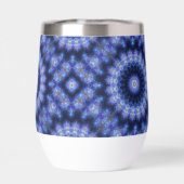 Mandala Blue Lila Pattern Monogram (Rückseite)