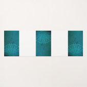 Mandala Blue Yoga Meditation Yogamatte (Rückseite (Horizontal))