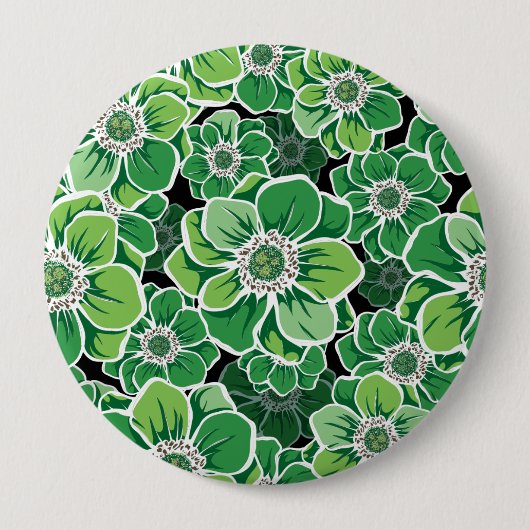 Mandala-Blume 3 Button (Vorderseite)