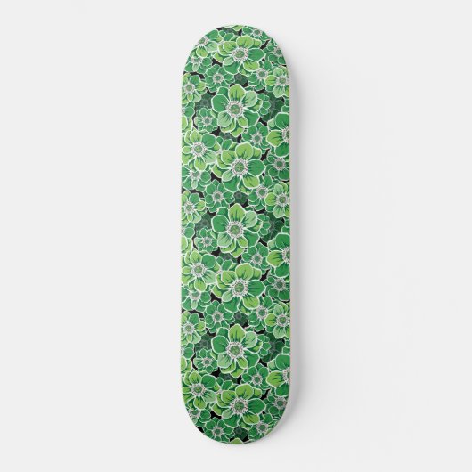 Mandala-Blume 3 Skateboard (Vorderseite)