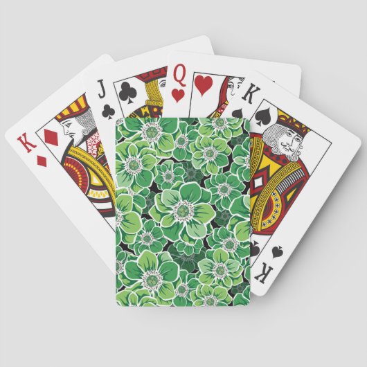 Mandala-Blume 3 Spielkarten (Rückseite)