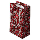 Mandala-Blume 4 Kleine Geschenktüte (Rückseite Schrägansicht)