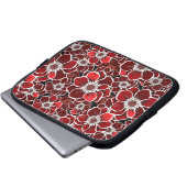 Mandala-Blume 4 Laptopschutzhülle (Vorne Knopf)