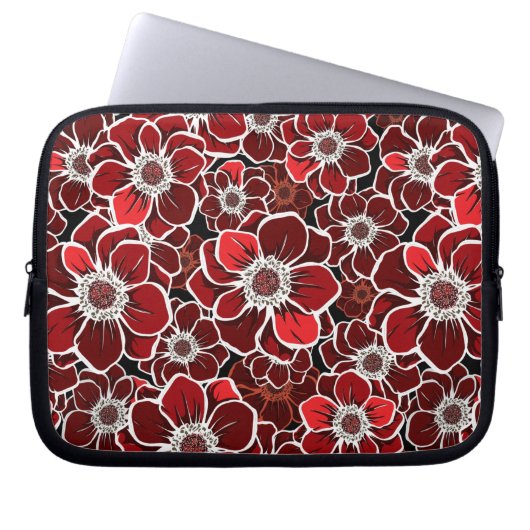 Mandala-Blume 4 Laptopschutzhülle (Vorderseite)
