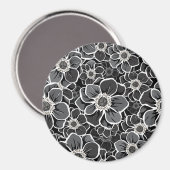 Mandala-Blume 5 Magnet (Vorderseite/Rückseite)