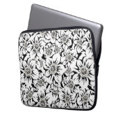 Mandala-Blume 6 Laptopschutzhülle (Vorderseite Links)