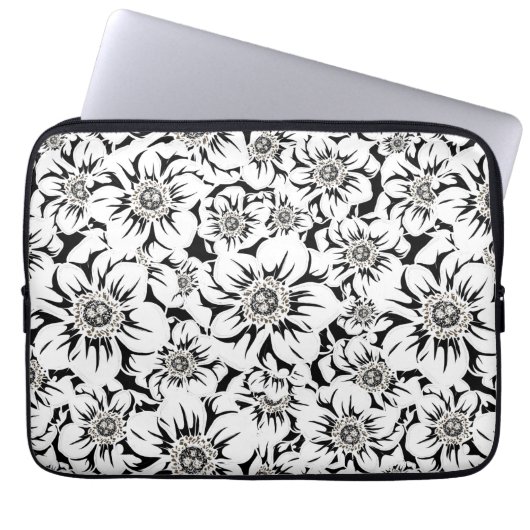 Mandala-Blume 6 Laptopschutzhülle (Vorderseite)