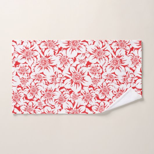 Mandala-Blume 8 Badhandtuch Set (Handtuch)