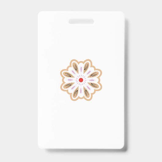 Mandala Blume Art Print | Boho Decor Ausweis (Vorderseite)