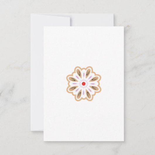 Mandala Blume Art Print | Boho Decor Dankeskarte (Vorderseite)