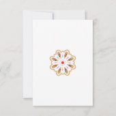 Mandala Blume Art Print | Boho Decor Dankeskarte (Rückseite)