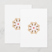 Mandala Blume Art Print | Boho Decor Dankeskarte (Vorne/Hinten)