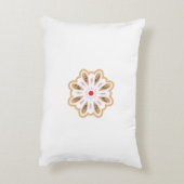 Mandala Blume Art Print | Boho Decor Dekokissen (Rückseite(Vertikal))