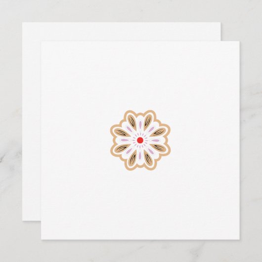 Mandala Blume Art Print | Boho Decor Einladung (Vorne/Hinten)