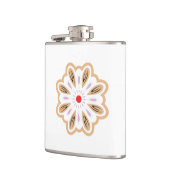 Mandala Blume Art Print | Boho Decor Flachmann (Links)