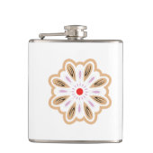 Mandala Blume Art Print | Boho Decor Flachmann (Vorderseite)