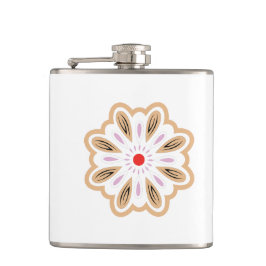 Mandala Blume Art Print | Boho Decor Flachmann