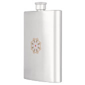 Mandala Blume Art Print | Boho Decor Flachmann (Links)