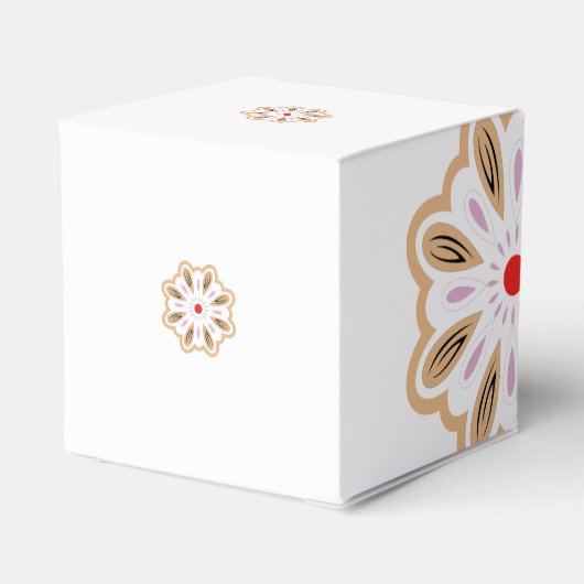 Mandala Blume Art Print | Boho Decor Geschenkschachtel (Rückseite)