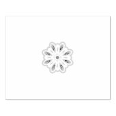 Mandala Blume Art Print | Boho Decor Gummistempel (Prägung)
