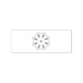 Mandala Blume Art Print | Boho Decor Gummistempel (Prägung)