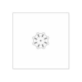 Mandala Blume Art Print | Boho Decor Gummistempel (Prägung)